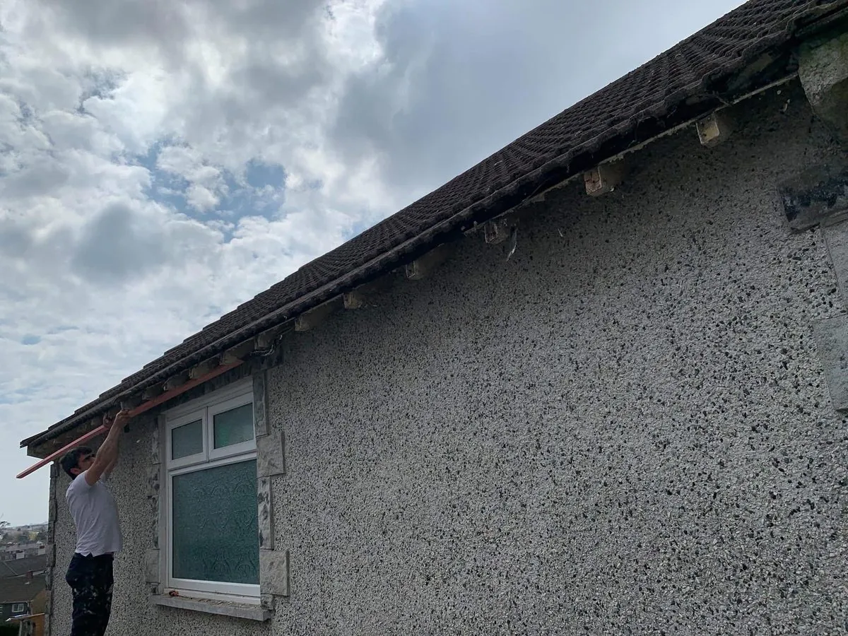 White uPVC fascias and soffits on a bungalow in Liskeard