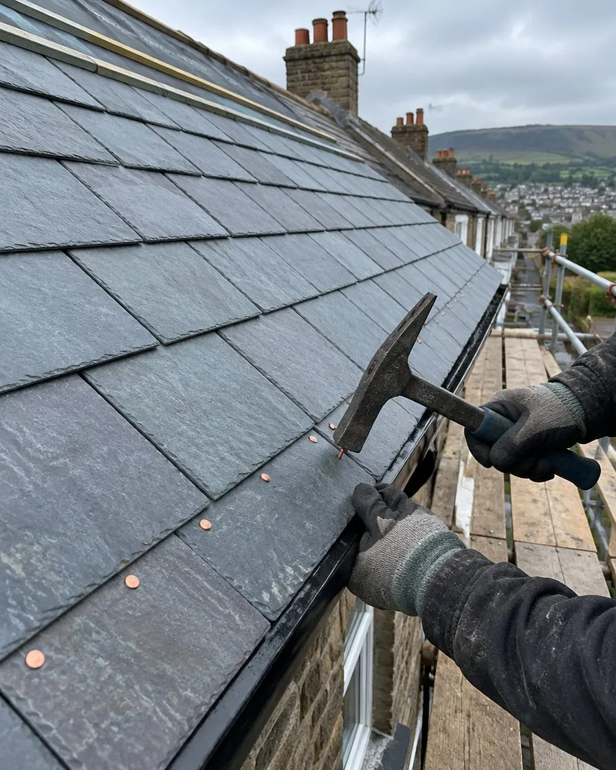 Slate roofing in Liskeard